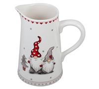 INOOMP Bouilloire en Céramique Nordique à Eau Froide 1,5 L sans Couvercle Poignée Sculptée, Pichet Créatif pour Dîner, Pique-niques et Usage Domestique, Carafe Décorative Noël