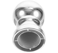 INOOMP Boule de Mât de Drapeau Rotative en Abs Argenté, Garniture Élégante Adaptée aux Mâts de 2,5 Cm, Usage Intérieur et Extérieur pour Drapeaux D'état
