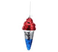 INOOMP Boule Suspendue pour Glace Ornements De Boule Disco Boule Disco De Fête Ornements De Boule à Facettes Petites Boules Disco Boule Disco Boule à Facettes Plastique