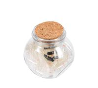 INOOMP Bouteille à Message en Verre Notes en Papier pour Exprimer l'amour et Apaiser l'esprit, Présent Mariage Couple pour Bouteilles à Souhaits