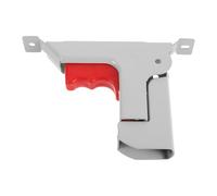 INOOMP Bouton de Barrière de Barrière de Lit Pliable en Métal Blanc Levier de Sécurité Robuste Goupille Métallique pour Rail de Lit Mécanisme de Verrouillage et Déverrouillage Accessoire