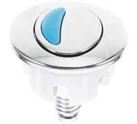 INOOMP Bouton de Chasse d'Eau Double Ovale 2.76X2.36X1.77 Pouces Compatible Réservoir Wc Texture Électroplaquée pour Toilettes Publiques et Résidentielles