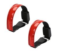 INOOMP Brassard Réfléchissant LED pour Course à Pied Nocturne, 2 Pièces, PVC Imperméable, Haute Visibilité pour Jogging et Sécurité Sportive