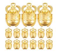 INOOMP Breloques Scarabées en Métal pour Collier et Boucles, Lot de 20 | Style Rétro Chic, Finition Or, pour Pendentifs, Chaînes, Créations DIY et Usages Festifs