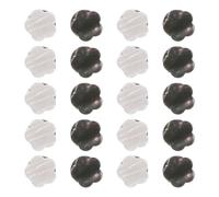 INOOMP Broches de Boutons Anti-vides en Plastique et Acier Inoxydable, 20 Pièces, Élégantes et Délicates, pour Jupe et Chemise, Prévention du Dévoilement