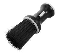 INOOMP Brosse à Cheveux Plumeau de Coiffeur pour Hommes Petite Taille Poils Doux Nettoyage Frange Nuque Barbe Visage Salon Coiffure Noir