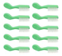 INOOMP Brosse À Dents Miniature Plastique Vert 10 Pièces Pour Détenus Usage Portable En Milieu Carcéral