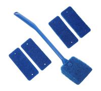 INOOMP Brosse de Nettoyage Éponge pour Aquarium avec Manche Antidérapant pour Éliminer Algues Efficacement