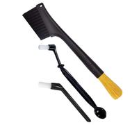 INOOMP Brosses de Nettoyage Nettoyage Précis pour Machine à Café Lot de 3 en Nylon et Pp Poignée Confortable, Brosses Réutilisables Porte-filtre