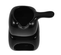 INOOMP Brûleur Huiles Essentielles en Céramique Noir Porte-bougie Chauffe-plat, Diffuseur D’arômes pour Spa et Aromathérapie, Chauffe-cire Précis pour Relaxation et Ambiance Zen