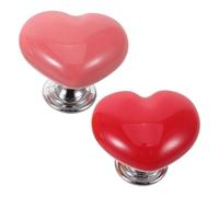 INOOMP Cache du Bouton D'allumage de Cœur 2pcs en Alliage Résistant à L'usure, Protège la Poussière et L'eau pour Amélioration Intérieure de Voiture