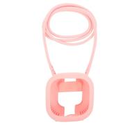 INOOMP Cache-Haut-Parleur Compatible avec Bose SoundLink Micro 2, Rose | Housse de protection antichoc en silicone pour haut-parleur avec dragonne, lavable, idéale pour la randonnée, la maison, la