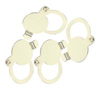 INOOMP Cache-jonction de Confidentialité en Cuivre pour Œil de Porte, Lot de 4 Pièces, Protection Contre L'espionnage, Remplace les Anciens, Adapté pour Porte et Œil-de-bœuf