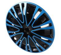 INOOMP Cache-moyeu de 15 Pouces en PP pour Jantes de Voiture, Installation Facile, Enjoliveur Décoratif Bleu pour Roues Automobiles