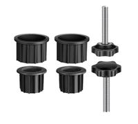 INOOMP Cache-Trous pour Pied de Parasol Lot de 2 Vis de Fixation, pour Supports de Parasols de Terrasse et Jardin Extérieur