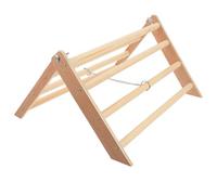 INOOMP Cadre D'équilibre pour Poules en Bois, Support Marron | Surface Lisse sans Bavure, Installation Simple, pour Pigeons et Coqs, Usage Maison ou Enclos Arrière