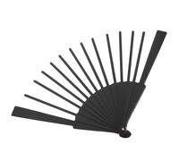 INOOMP Cadre D'éventail Pliable Noir pour Loisirs Créatifs, Bras D’éventail Style Chinois Robuste, Nervures Ventilateur Japonerie pour DIY Décoration Murale et Accessoires Artisanaux
