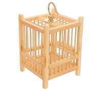 INOOMP Cage à Sauterelles en Bambou Carrée Compacte et Portable, Facile à Utiliser, pour Garçon et Filles, Habitat Naturel pour Criquets et Sauterelles