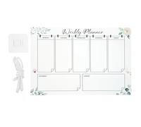 INOOMP Calendrier Hebdomadaire Mural en Acrylique Transparent Effaçable à Sec Réutilisable pour Écrire des Notes et Organiser le Planning Quotidien 1 Set