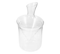 INOOMP Carafe à Vin Verre Transparent avec Seau à Glace Oblique Décanteur Délicat pour Bar pour Améliorer Vin et Décorer