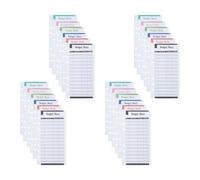 INOOMP Cartes de Budget 24 Pcs Trous, Six Couleurs, Recharge pour Classeur de Trésorerie, Feuilles de Planification Budgétaire Pratiques pour Gestion de Dépenses et Organisation
