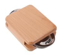 INOOMP Castagnettes traditionnelles en bois pour cajon, accessoires de percussion pour caisse claire, castagnettes en bois, petit instrument rythmique portatif pour la scène