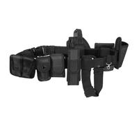 INOOMP Ceinture Utilitaire Multifonctions 10 Pièces en Toile Résistante Ceinture Légère et Compacte pour Chasse Randonnée et Activités Plein Air Accessoires Pratiques