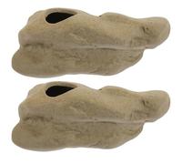 INOOMP Céramique Support pour Plantes Aquatiques Lot de 2, pour Aquarium | Culture sans Sol, Laisse Circuler L’eau, Texture Soignée, pour Bassins D’eau Douce et Crevettes