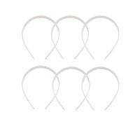 INOOMP Cerceaux à Cheveux pour Accessoires de Coiffure en Plastique Blanc Lot de 50 Bandeaux Simples et Pratiques pour L'école Mariages
