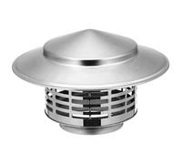 INOOMP Chapeau De Pluie Acier Inoxydable pour Fumisterie Protecteur De Cheminée Acier Écran Anti-Oiseaux Capuchon Étanche Umbrella pour Tuyaux De Poêle Et Cheminées