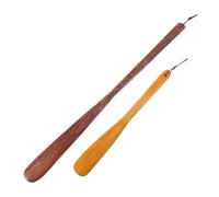 INOOMP Chausse-pieds en bois (lot de 2), pour bottes, baskets et talons | Chausse-pied à long manche, aide à la mobilité pour enfiler ses chaussures, réduit la fatigue, pour femmes enceintes,