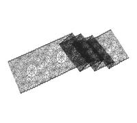 INOOMP Chemin de Table Décor Unique Ajouré en Dentelle Noire Toile D'araignée Facile à Nettoyer Ranger pour Halloween pour Fêtes D'intérieur