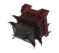 INOOMP Chinese Pagoda Sculpture for Desk and Aquarium Multifunctional Pavilion Ornament for Bonsai and Micro Landscape Traditional Architecture Model