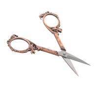 INOOMP Ciseaux à Broderie en Acier Inoxydable Vintage Mini Ciseaux de Couture Rouge Cuivre pour Loisirs Créatifs Découpe Précise pour DIY et Broderie Outil Artisanal Pratique