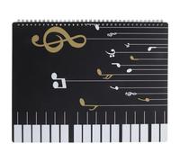 INOOMP Classeur de Partitions A4 30 Pages Transparent en Polypropylène Léger et Flexible, Dossier de Fichiers Musicaux pour Rangement et Organisation de Partitions, pour École, Bureau