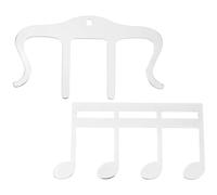 INOOMP Clip Musical en Métal Argenté de M, Lot de 2 Pièces, pour Maintenir les Pages Ouvertes de Partitions et Libérer les Mains Lors Lecture ou Pratique