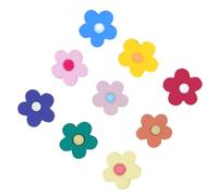INOOMP Clips Décoratifs Couleur Aléatoire 9 Pièces pour Lacets de Chaussures Fleurs en Plastique Colorées Accessoires Mode pour Adultes et Garçons et Filles pour