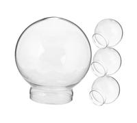 INOOMP Cloche en Verre Lot de 4 2.91X2.56In Couvercle Anti-Poussière pour Projet Créatif et Vitrine sous Dôme Transparent