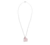 INOOMP Collier Pendentif en Améthyste Brute Irrégulière, Pierre Naturelle Unique, Pendentif en Cristal Guérisseur, Collier pour Énergie Positive et Bien-être Émotionnel, Bijou Artisanal
