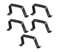 INOOMP Connecteur de Gouttière en Alliage D'aluminium Noir, Adaptateur Solide Fixation pour Système de Drainage, Compatible Tuyau Pluvial et Gouttière
