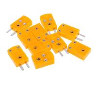 INOOMP Connecteurs Thermocouple de Type K Miniatures Mâle et Femelle, 5 Paires, Adaptateurs Remplacement pour Fils Thermocouple, Haute Température, Usage Industriel, Installation Rapide