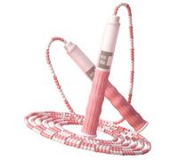 INOOMP Corde à Sauter pour Garçon et Filles Réglable en Segments en Bambou, Rose Clair Zone Nom, Adaptée aux Garçon et Filles Jusqu’à 1,75 M, Corde à Sauter Fitness Extérieure