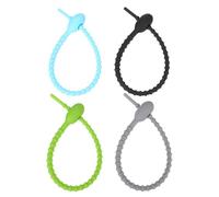INOOMP Cordon De Bracelet En Silicone Liens En Silicone Réutilisables 8 Pièces Haute Élasticité Pour Cuisine Et Organisation Des Aliments Couleur Aléatoire