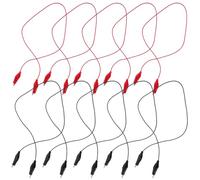 INOOMP Cordons de Test Électriques 50 Cm 10 Pièces Manchon Isolant en Pvc pour Raccordement et Démonstration Pédagogique en Équipement de Laboratoire de Physique