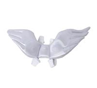 INOOMP Costume pour Chat Ailes d'ange Blanc Confortable à Porter Fermeture Facile, Vêtement Distinctif et Adorable pour Animaux de Compagnie en Tissu, pour Usage Quotidien
