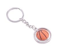 INOOMP Cotillons Ballons De Basket De Football Anneau Porte Clé Porte-clés Métal Faire Tourner