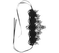 INOOMP Couronne Baroque Rétro Noire en Tissu Brillance Solide et Finition Artisanale pour Défilés de Mode et Fêtes D'entreprise