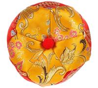 INOOMP Coussin Bol Bouddhiste 3,5 Pouces Brodé la Main en Coton Tapis de Support pour Bol Chantant Tibétain Accessoires Bouddhistes pour Contemplation et Protection