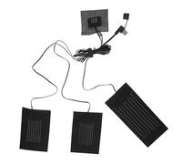 INOOMP Coussin Chauffant Électrique USB Noir en Fibre Complexe 3 Modes de Chauffage, Température Réglable 45-65℃, pour Vêtements D'hiver et Activités en Extérieur