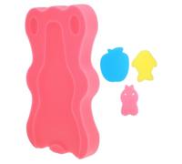 INOOMP Coussin de Bain Bébé en Éponge Antidérapant Design Ergonomique et Motif Ours Mignon Rose Bain Sûr et Confortable Plusieurs Styles